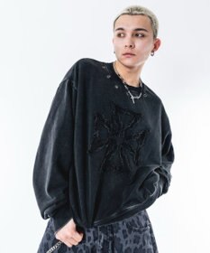 WEGO 【ユニセックス着用ITEM】ブリーチハトメロゴプルオーバー