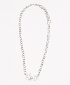 WEGO Lラインストーンダブルモチーフネックレス