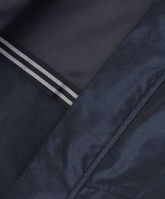 GOTAIRIKU 【ビジネスで着用可】メランジシャンブレー フーデッドブルゾン