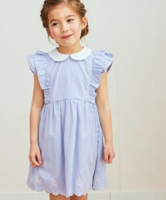 ANY KIDS コードレーン 裾刺繍 ワンピース