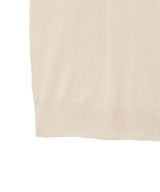 JOSEPH 【洗える】スーパーファインコットンシルク　ラウンドネックニット