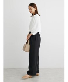 Green Parks 袖異素材使いリップルプルオーバー