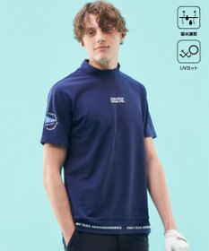 23区GOLF 【MEN】【吸水速乾/UVカット】ストレッチメッシュモックネックシャツ