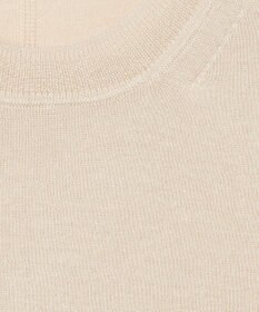 JOSEPH 【洗える】スーパーファインコットンシルク　ラウンドネックニット