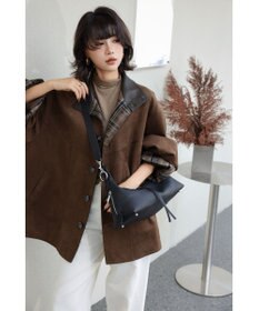 style code 【 通勤使用可能 】 牛革 細身シルエットショルダーバッグ