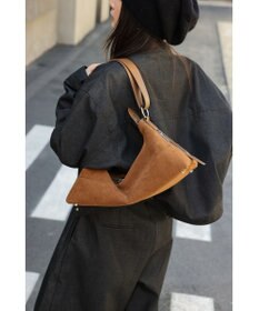 style code 【 通勤使用可能 】 牛革 細身シルエットショルダーバッグ