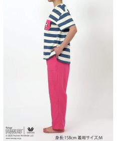 WACOAL ワコール_リラックス＆スリープ パジャマ 4分袖 長ズボン 綿100%(本体) PEANUTS スヌーピー レディース FDT155 /ワコール