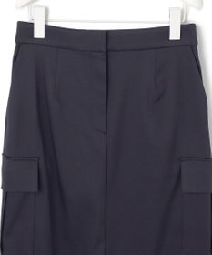 ICB L 【洗える】ウォームサテン カーゴスカート