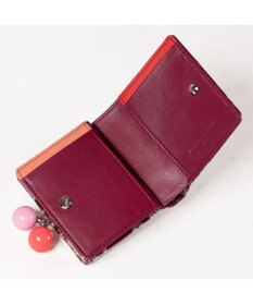 tsumori chisato CARRY グリッターフラワー がま口 ミニ財布