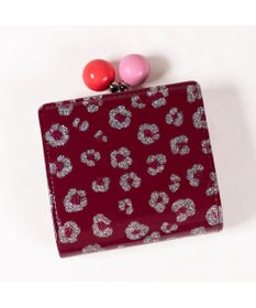 tsumori chisato CARRY グリッターフラワー がま口 ミニ財布
