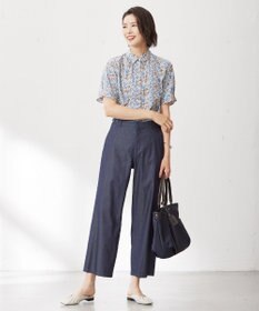 J.PRESS LADIES 【洗える】LIBERTY シャツカラー ブラウス