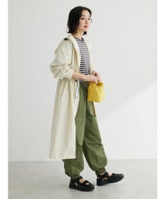 Green Parks フーデットロングコート