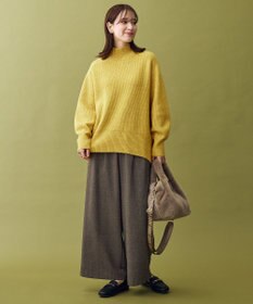 ANY L 【ウエストゴム】ライトツイードパンツ