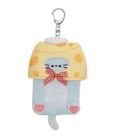 WEGO もぐもぐフードアニマルカードホルダーリールキーホルダー
