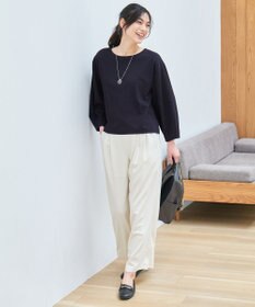 ANY 【ウエストゴム】イージーケアライトストレッチワイドパンツ