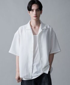 WEGO 【速乾/しわになりにくい/MLサイズ展開】ドライポリオープンカラーシャツ（SS）