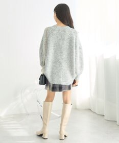 earth music&ecology ふわふわＭＩＸヤーンカーディガン