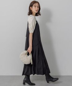 組曲 クルミボタン5分袖ニット