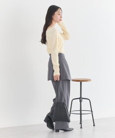 earth music&ecology アシメネックリブプルオーバー