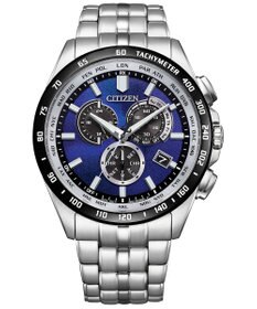 CITIZEN 【限定モデル】青い海の揺らめきを表現した「UNITE with BLUE」エコ・ドライブ電波時計クロノグラフ シチズンコレクション CB5874-81L