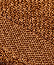 ICB L 【洗える】 シャインポリエステルクロッシェ ニットベスト