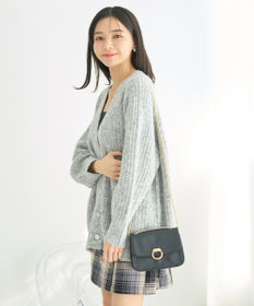 earth music&ecology ふわふわＭＩＸヤーンカーディガン