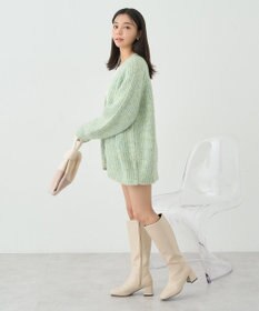 earth music&ecology ふわふわＭＩＸヤーンカーディガン