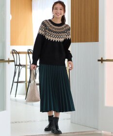 ANY 【洗濯機可能】フェザー求心ニット