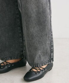 Green Parks ・ＥＬＥＮＣＡＲＥ　ＤＵＥ　デニムタックワイドパンツ