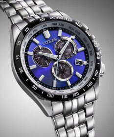CITIZEN 【限定モデル】青い海の揺らめきを表現した「UNITE with BLUE」エコ・ドライブ電波時計クロノグラフ シチズンコレクション CB5874-81L