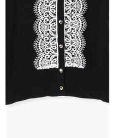 Te chichi フロントレースクルーネックカーディガン