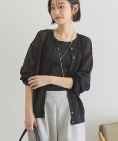 AMERICAN HOLIC 【前後2WAY】透かし編みニットカーディガン