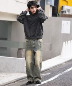 WEGO ショートグラフィックプルパーカー