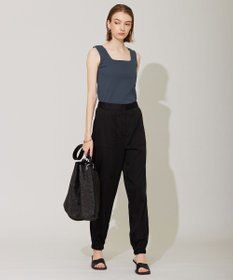 ICB 【洗える】 キュプラナイロンストレッチ ジョグパンツ