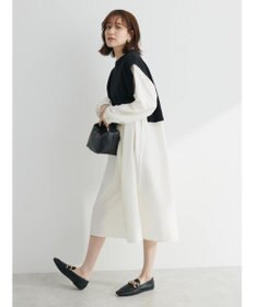 Green Parks ＳＥＴ２点　ニットベスト＋シャツワンピース