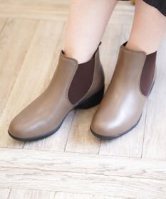 Pointer 本革 両ゴム サイドゴアショートブーツ