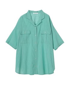 AMERICAN HOLIC 接触冷感＋ＵＶカットＷポケットＢＩＧシャツチュニック