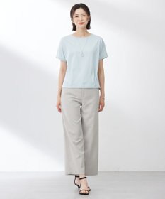 J.PRESS LADIES 【洗える】Crispyツイル ストレート パンツ