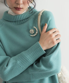 組曲 S ウールカシミヤミックス ロールネックニット