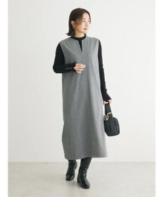 Green Parks 柄圧縮ポンチキーネックジャンスカ