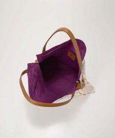 TOPKAPI 【TREASURE TOPKAPI】マイルドサテン スカーフ柄 トートバッグ スーベニアプリント