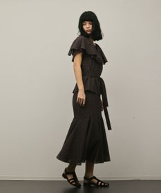 GRACE CONTINENTAL チェックケープブラウス