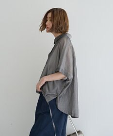 YECCA VECCA サイドスリットドロストシャツ