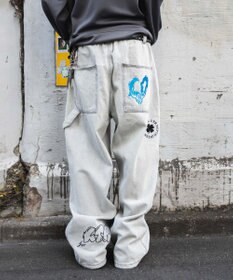 WEGO グラフィックデニムパンツ