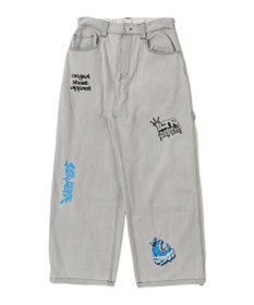 WEGO グラフィックデニムパンツ
