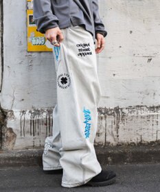 WEGO グラフィックデニムパンツ