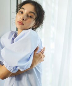 #Newans サークルスリーブAラインブラウス