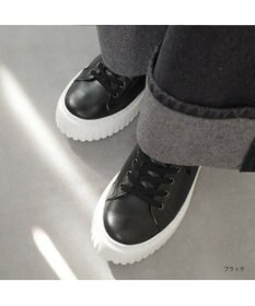 Pointer 日本製 レースアップ厚底スニーカー