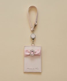 Maison de FLEUR リール付きビジューリボンパスケース