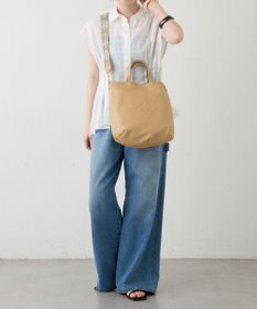 russet 《トートバッグ人気NO.1モデル》スリム2WAYトートバッグ <エンボスモノグラム>(CE-1611)
